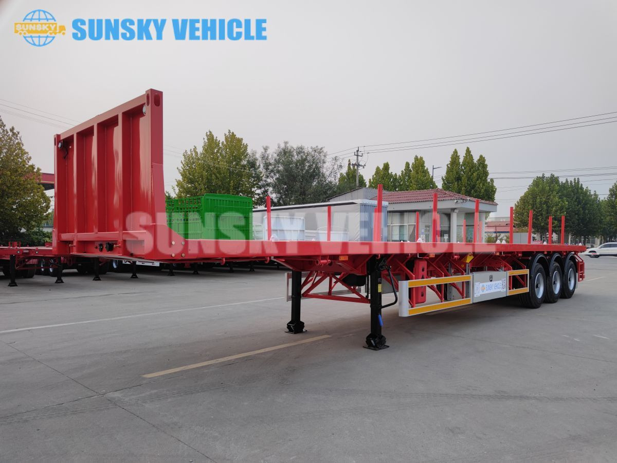 SUNSKY 3-axle Flat Deck Trailer - Полуприцеп бортовой/ Платформа: фото 1 SUNSKY 3-axle Flat Deck Trailer - Полуприцеп бортовой/ Платформа: фото 1