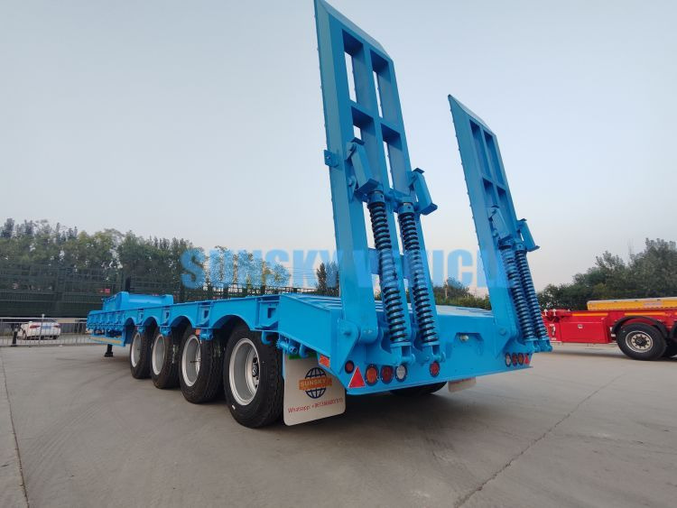 Новый Низкорамный полуприцеп для транспортировки тяжёлой техники SUNSKY 30Ton lowbed trailer: фото 10