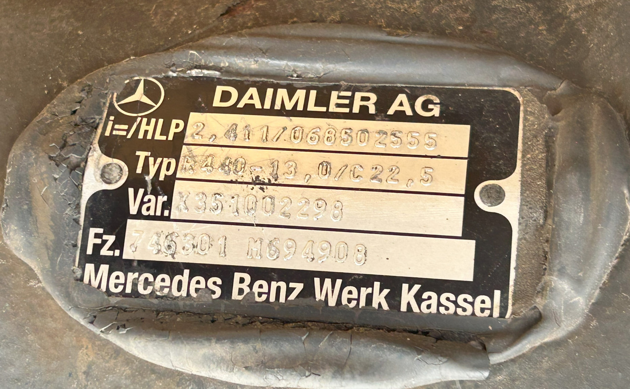 MERCEDES ACTROS MP4 R440-13 2,411 - Задняя ось для Грузовиков: фото 2 MERCEDES ACTROS MP4 R440-13 2,411 - Задняя ось для Грузовиков: фото 2