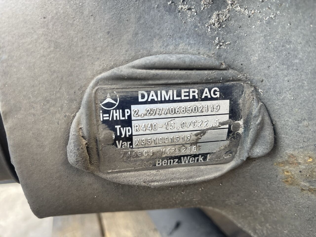 Mercedes-Benz R440-13 2.277 Mercedes-Benz MP4 truck - Задняя ось для Грузовиков: фото 5 Mercedes-Benz R440-13 2.277 Mercedes-Benz MP4 truck - Задняя ось для Грузовиков: фото 5