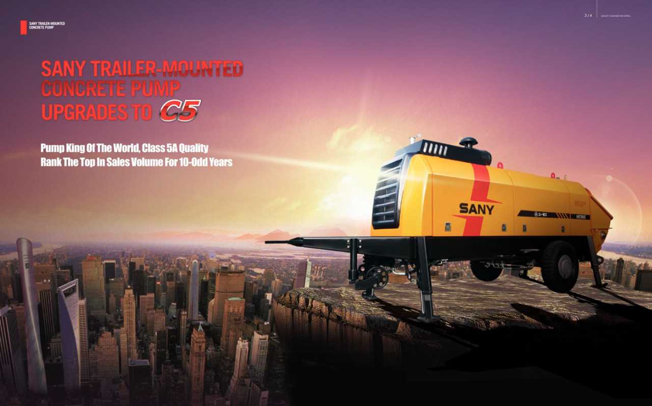 SANY SANY 【ACHIEVE】TOP CONDITION!!! demo new low hours Sany Concrete Trailer Pump 2017 HBT5008C-5S - Бетононасос стационарный: фото 5 SANY SANY 【ACHIEVE】TOP CONDITION!!! demo new low hours Sany Concrete Trailer Pump 2017 HBT5008C-5S - Бетононасос стационарный: фото 5