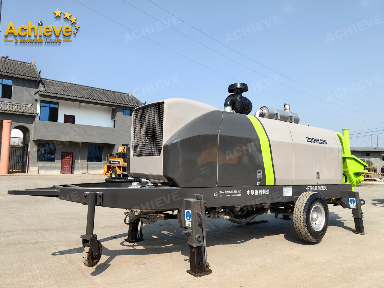 Zoomlion 2022 Zoomlion HBT 90.18.186RSU hydraulic Concrete Trailer Pump in China【ACHIEVE】TOP CONDITION!!! - Бетононасос стационарный: фото 2 Zoomlion 2022 Zoomlion HBT 90.18.186RSU hydraulic Concrete Trailer Pump in China【ACHIEVE】TOP CONDITION!!! - Бетононасос стационарный: фото 2