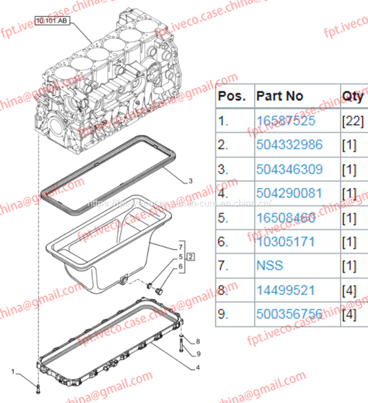 FPT IVECO CASE NEW HOLLAND T8.330 Cursor9 F2CFE613C Oil Pan 504332986 - Масляный поддон: фото 1 FPT IVECO CASE NEW HOLLAND T8.330 Cursor9 F2CFE613C Oil Pan 504332986 - Масляный поддон: фото 1