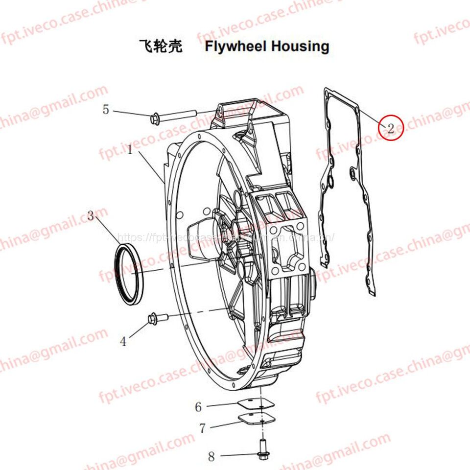 MAN D0836 Flywheel Housing Gasket 01904-0010 - Маховик для Грузовиков: фото 1 MAN D0836 Flywheel Housing Gasket 01904-0010 - Маховик для Грузовиков: фото 1