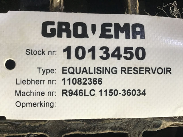 Liebherr Equalizing Reservoir - Расширительный бачок: фото 4 Liebherr Equalizing Reservoir - Расширительный бачок: фото 4