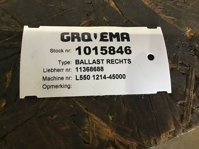 Liebherr - Противовес для Строительной техники: фото 2 Liebherr - Противовес для Строительной техники: фото 2
