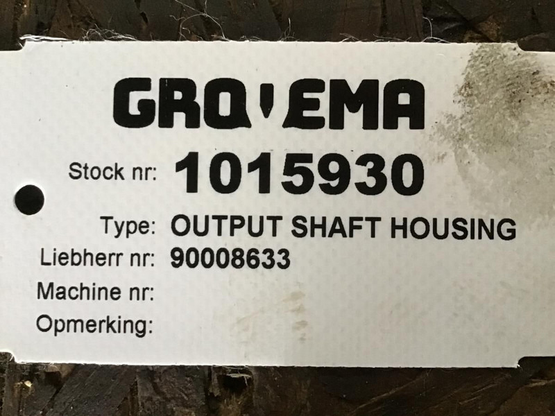 Liebherr Output Shaft Housing - Коробка передач: фото 1 Liebherr Output Shaft Housing - Коробка передач: фото 1