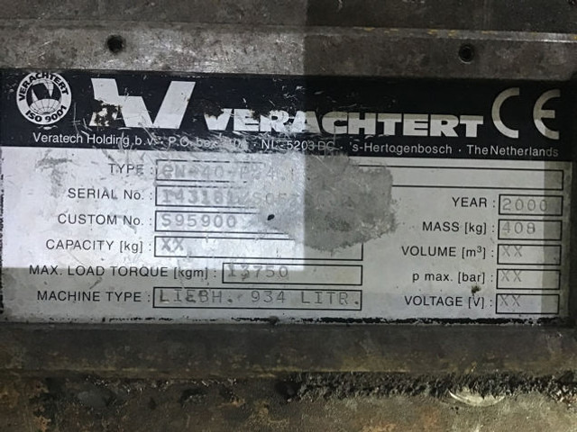 Liebherr Quick Hitch Verachtert - Сцепное устройство: фото 5 Liebherr Quick Hitch Verachtert - Сцепное устройство: фото 5