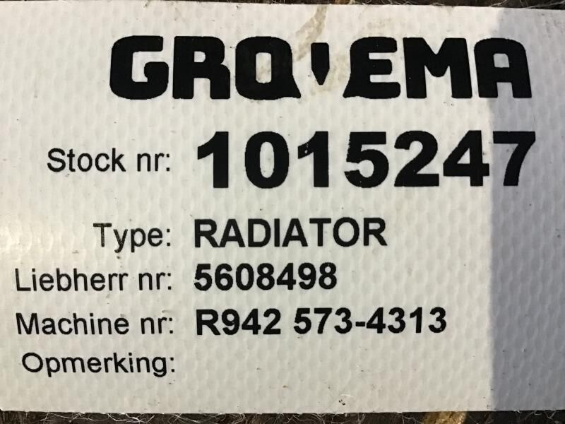 Liebherr Radiator - Радиатор: фото 2 Liebherr Radiator - Радиатор: фото 2