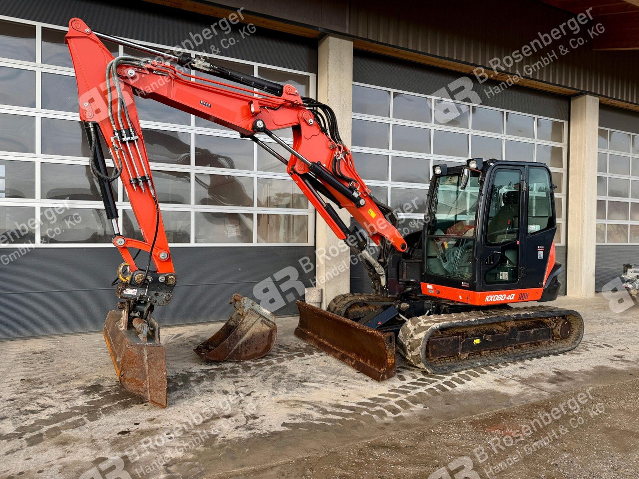 Kubota KX080-4 Verstellausleger / nur 2275h /Klima - Мини-экскаватор: фото 1 Kubota KX080-4 Verstellausleger / nur 2275h /Klima - Мини-экскаватор: фото 1