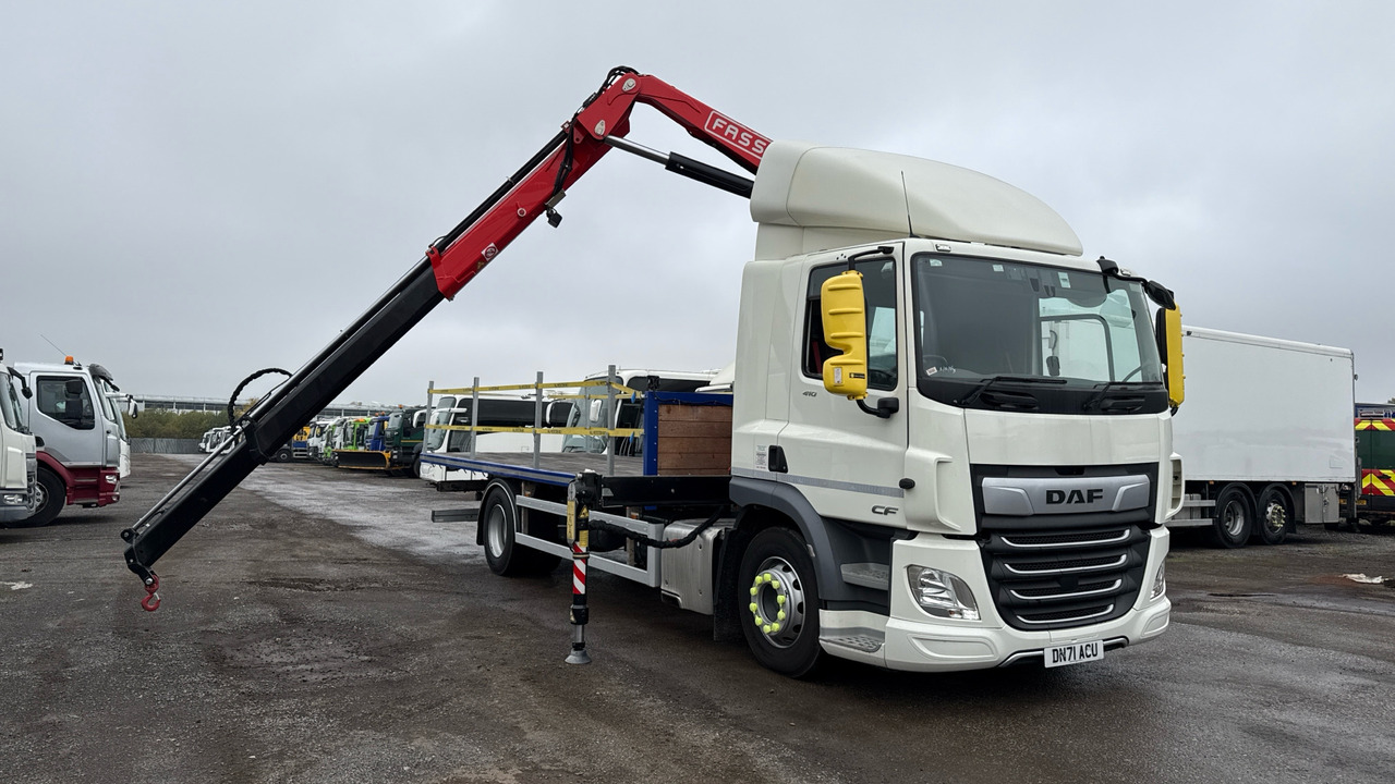 DAF CF 410 - Грузовик бортовой/ Платформа, Автоманипулятор: фото 1 DAF CF 410 - Грузовик бортовой/ Платформа, Автоманипулятор: фото 1