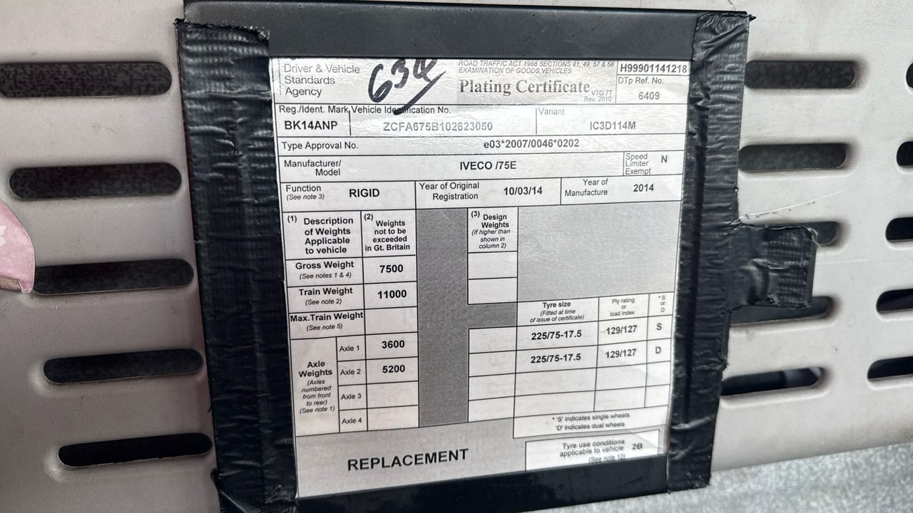 Грузовик с закрытым кузовом Iveco Eurocargo 75E16: фото 11