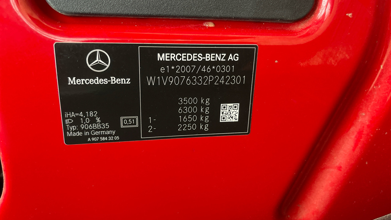 Цельнометаллический фургон MERCEDES-BENZ SPRINTER 316 CDI: фото 12