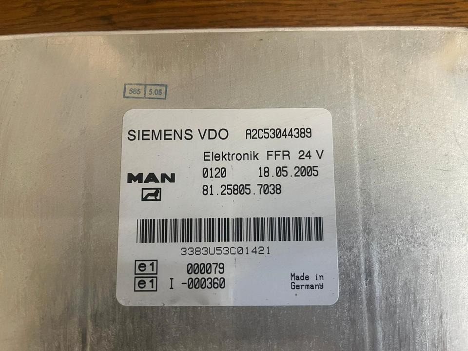 MAN SIEMENS VDO ELEKTRONIK FFR Steuergerät 81258057038 - Запчасти: фото 3 MAN SIEMENS VDO ELEKTRONIK FFR Steuergerät 81258057038 - Запчасти: фото 3