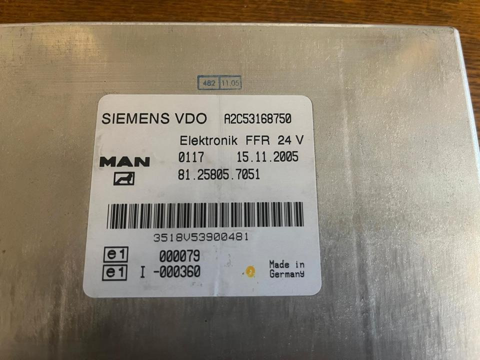 MAN SIEMENS VDO ELEKTRONIK FFR Steuergerät 81258057051 - Запчасти: фото 3 MAN SIEMENS VDO ELEKTRONIK FFR Steuergerät 81258057051 - Запчасти: фото 3