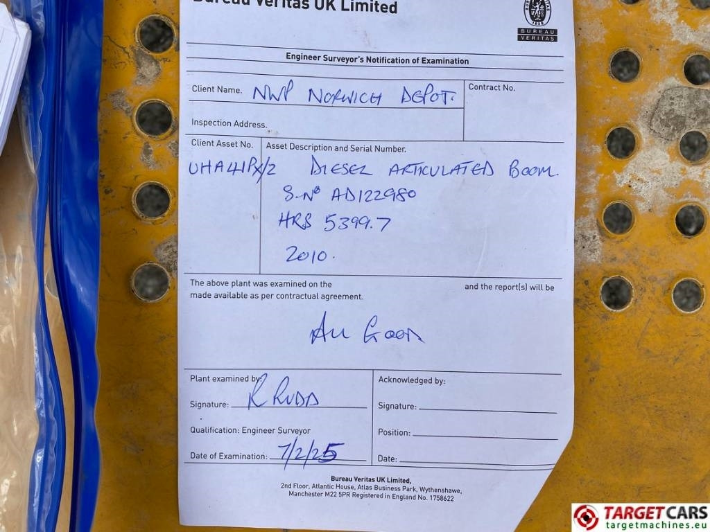 Коленчатый подъемник Haulotte HA41PX NT Diesel 4x4 Articulated Boom Lift 4100cm: фото 12 Коленчатый подъемник Haulotte HA41PX NT Diesel 4x4 Articulated Boom Lift 4100cm: фото 12