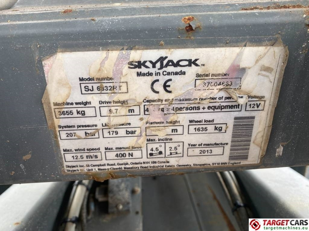 Ножничный подъемник SkyJack SJ6832 RT Diesel 4x4 Scissor Work Lift 1180cm: фото 10