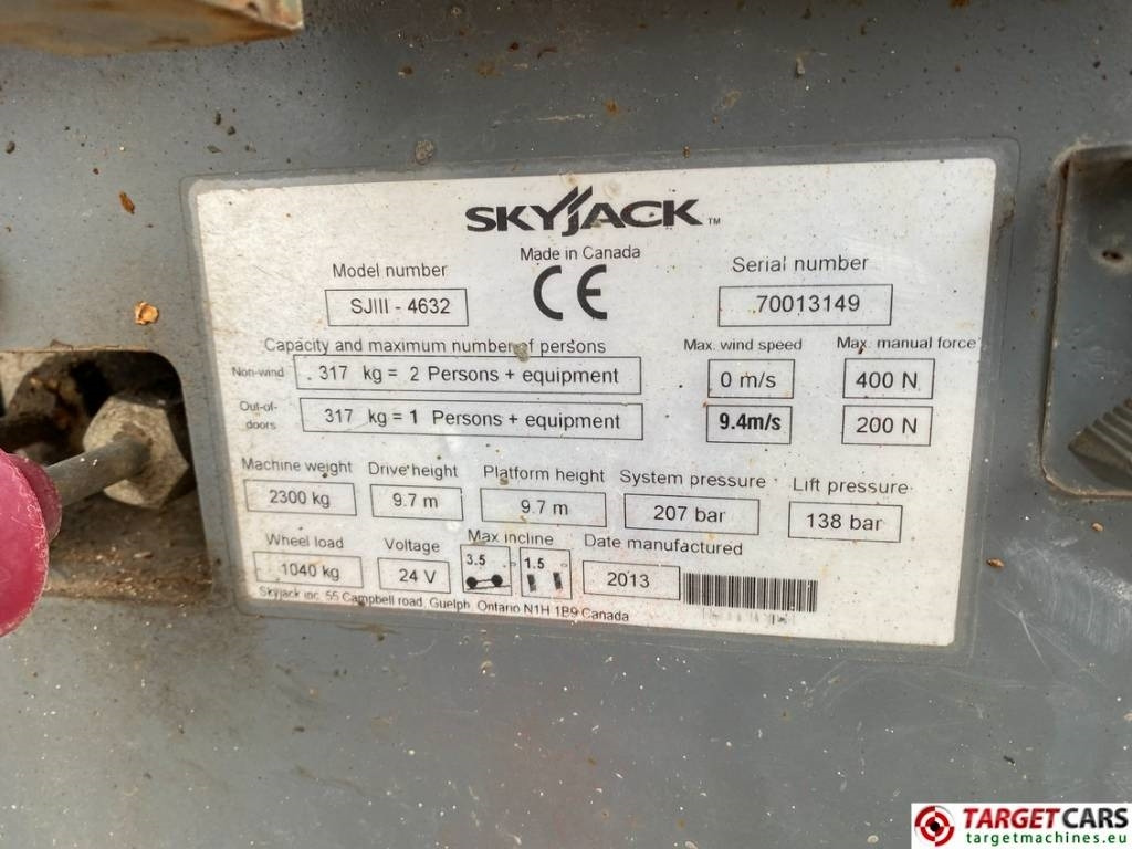 Ножничный подъемник SkyJack SJIII-4632 Electric 4632 Scissor Work Lift 1170cm: фото 10