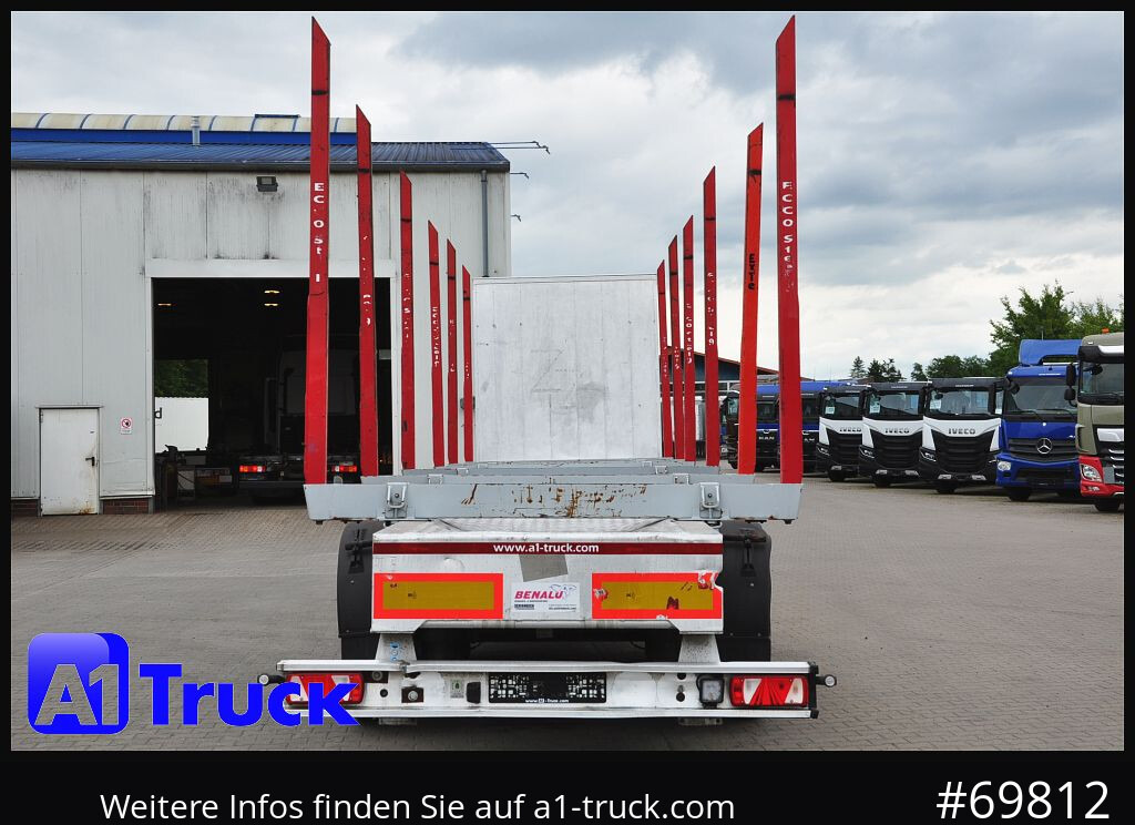 Полуприцеп лесовоз BENALU Timberliner, Vollalu,  2x Liftachse, Lang-Holz,: фото 10