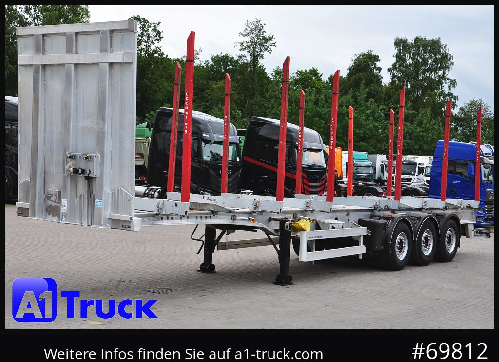 Полуприцеп лесовоз BENALU Timberliner, Vollalu,  2x Liftachse, Lang-Holz,: фото 13