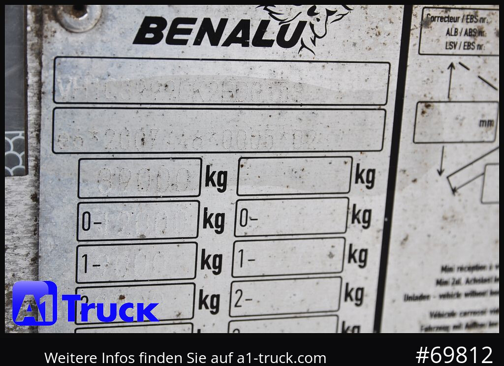 Полуприцеп лесовоз BENALU Timberliner, Vollalu,  2x Liftachse, Lang-Holz,: фото 7
