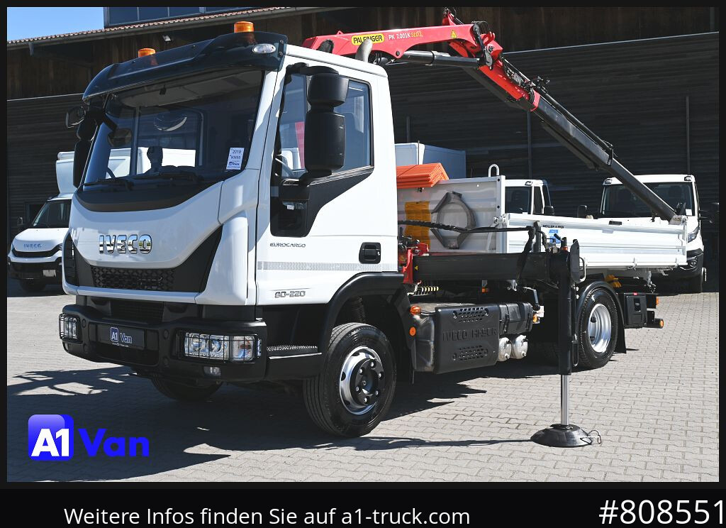 Грузовик, Автоманипулятор IVECO Eurocargo 80E22 Kipper Kran, Palfinger, Klima, Luftfederung: фото 13