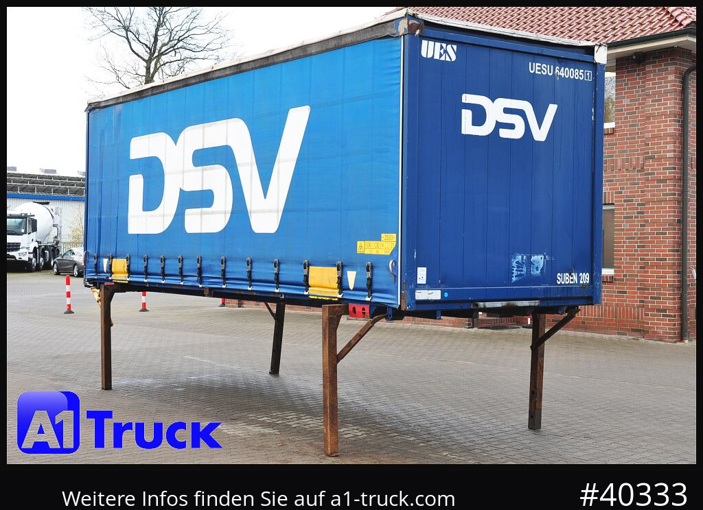 KRONE 7.45 BDF Wechselbrücke, Schiebeplane - Тентованный кузов: фото 1 KRONE 7.45 BDF Wechselbrücke, Schiebeplane - Тентованный кузов: фото 1