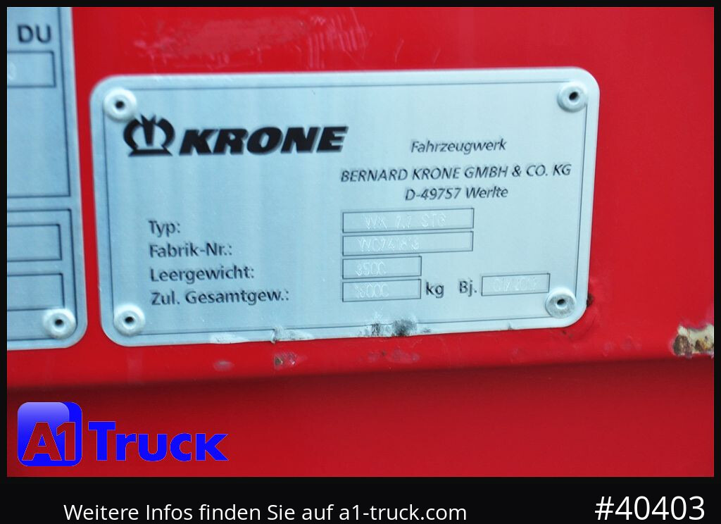 Сменный кузов - фургон KRONE BDF 7,82 Wechselbrücke, 2680mm Innenhöhe.: фото 8 Сменный кузов - фургон KRONE BDF 7,82 Wechselbrücke, 2680mm Innenhöhe.: фото 8