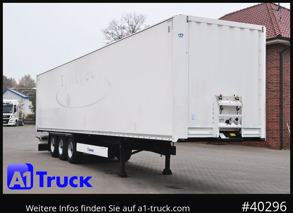 KRONE SDK 27, Koffer, 1 Vorbesitzer, Plywood, - Полуприцеп-фургон: фото 1 KRONE SDK 27, Koffer, 1 Vorbesitzer, Plywood, - Полуприцеп-фургон: фото 1