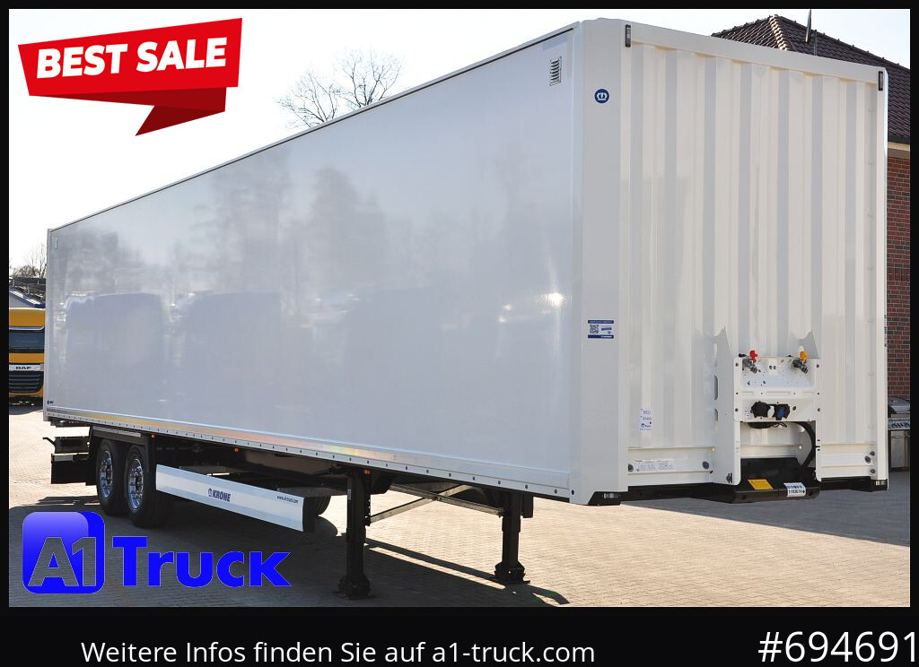 KRONE SZ 2 achs Koffer, Code XL, VDI 2700, SOFORT - Полуприцеп-фургон: фото 1 KRONE SZ 2 achs Koffer, Code XL, VDI 2700, SOFORT - Полуприцеп-фургон: фото 1