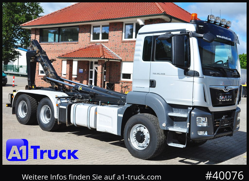 MAN TGS 26.460 BL 6X6H, Meiller, Funk - Крюковой мультилифт: фото 1 MAN TGS 26.460 BL 6X6H, Meiller, Funk - Крюковой мультилифт: фото 1