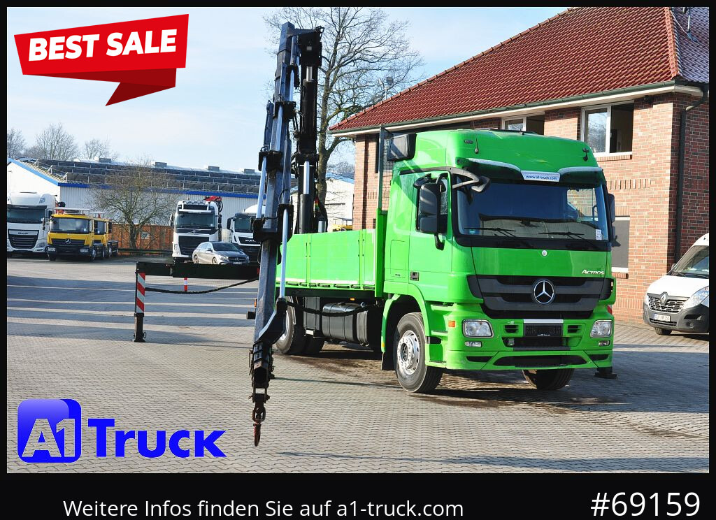 MERCEDES-BENZ Actros 1844 MP3, Kran MKG 291 HP 5+3 Funk, - Автоманипулятор: фото 1 MERCEDES-BENZ Actros 1844 MP3, Kran MKG 291 HP 5+3 Funk, - Автоманипулятор: фото 1