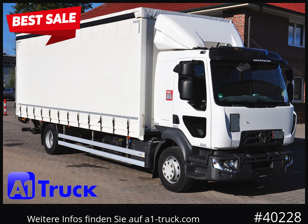 RENAULT D 280, 4x2, Ladebordwand, LBW, TÜV 06/2026 - Тентованный грузовик: фото 1 RENAULT D 280, 4x2, Ladebordwand, LBW, TÜV 06/2026 - Тентованный грузовик: фото 1