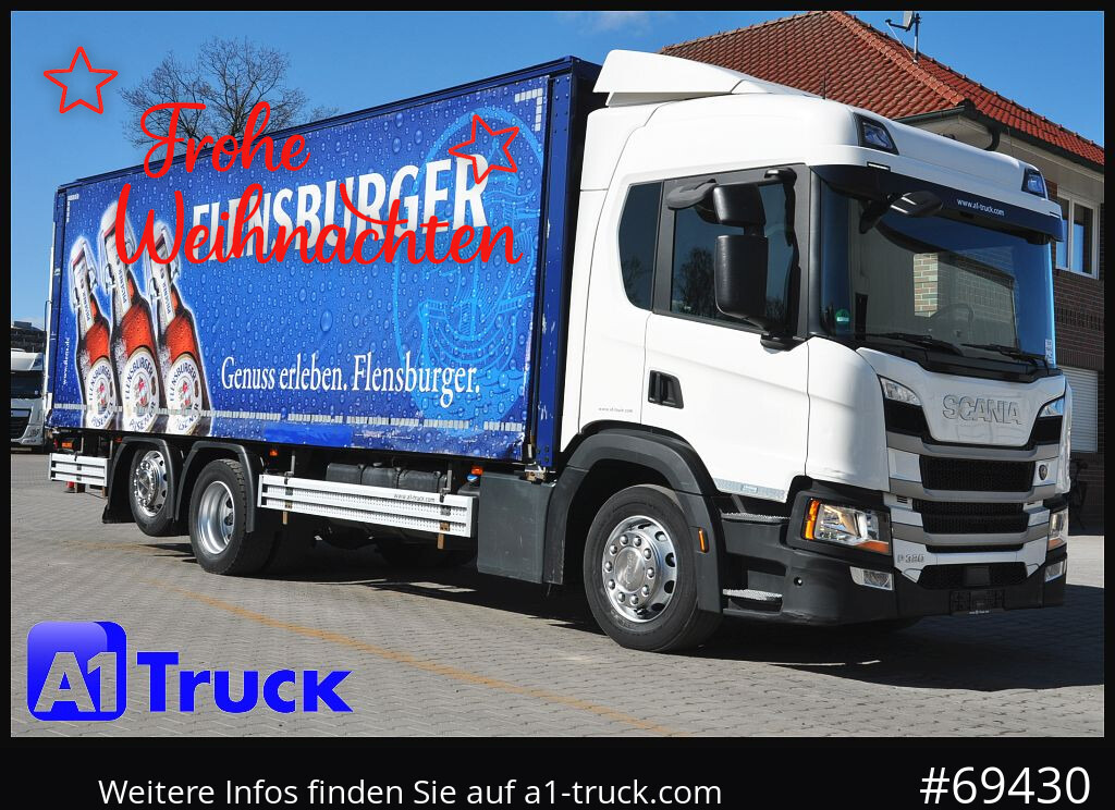 SCANIA P 320 P 6x2,, Getränke, Lenkachse, LBW: Dhollandia DHLM 30 - Грузовик для перевозки напитков: фото 1 SCANIA P 320 P 6x2,, Getränke, Lenkachse, LBW: Dhollandia DHLM 30 - Грузовик для перевозки напитков: фото 1