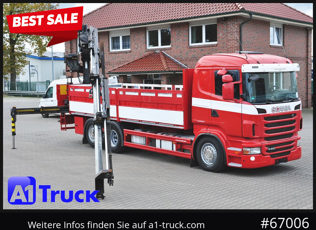 SCANIA R400, HIAB XS 211-3 Lift-Lenkachse - Автоманипулятор, Грузовик бортовой/ Платформа: фото 1 SCANIA R400, HIAB XS 211-3 Lift-Lenkachse - Автоманипулятор, Грузовик бортовой/ Платформа: фото 1
