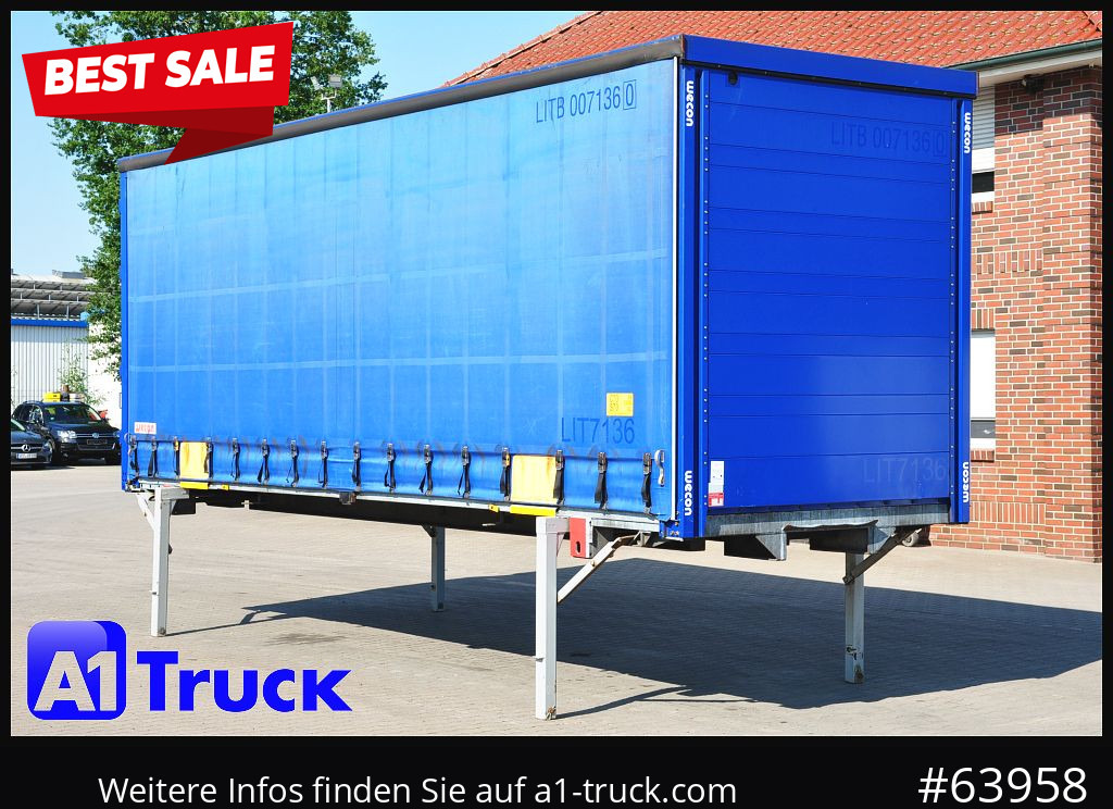 Тентованный кузов WECON WPR 7,82 BDF Jumbo verzinkt, Code XL, VDI 2700: фото 1
