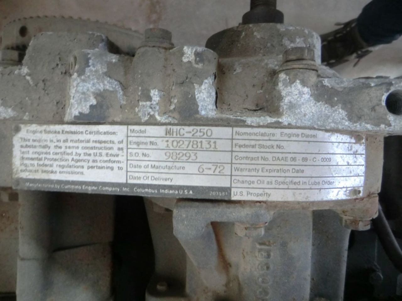CUMMINS NHG-250 MOTORE USATO, IN SMONTAGGIO - Двигатель для Строительной техники: фото 4 CUMMINS NHG-250 MOTORE USATO, IN SMONTAGGIO - Двигатель для Строительной техники: фото 4