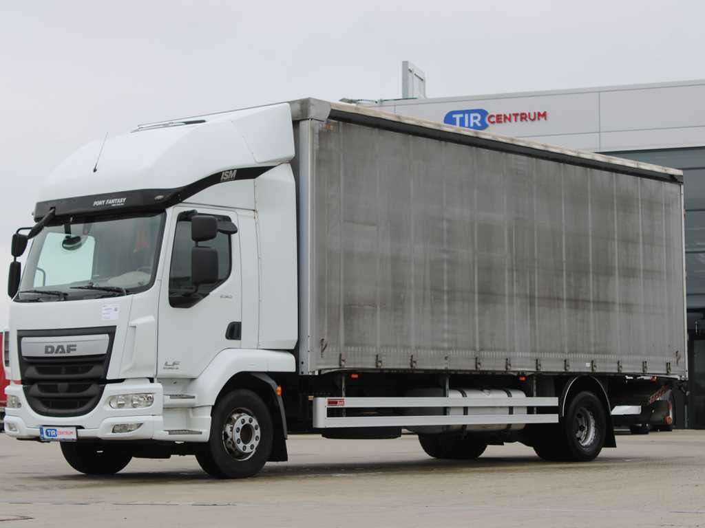 DAF LF 250 FA, HYDRAULIC FRONT, EURO 6 - Тентованный грузовик: фото 1 DAF LF 250 FA, HYDRAULIC FRONT, EURO 6 - Тентованный грузовик: фото 1