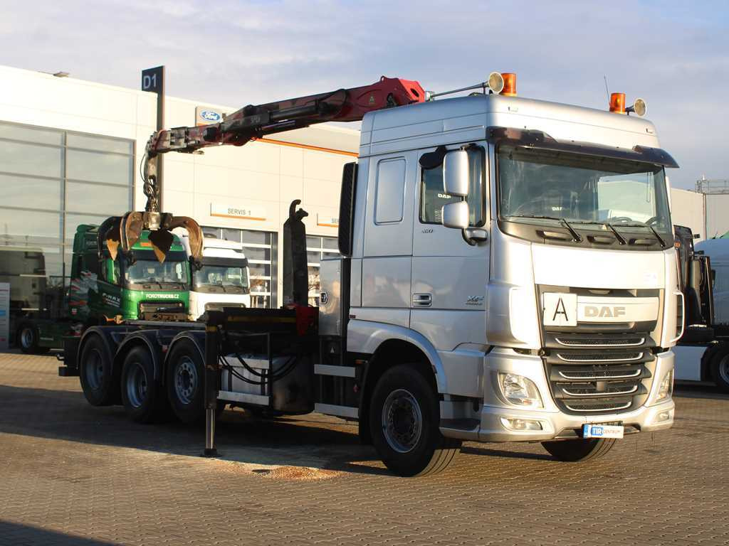 DAF XF 460, EURO 6, 8X2, 2X LIFT AXLE, PALFINGER S260Z96 - Крюковой мультилифт, Автоманипулятор: фото 3 DAF XF 460, EURO 6, 8X2, 2X LIFT AXLE, PALFINGER S260Z96 - Крюковой мультилифт, Автоманипулятор: фото 3