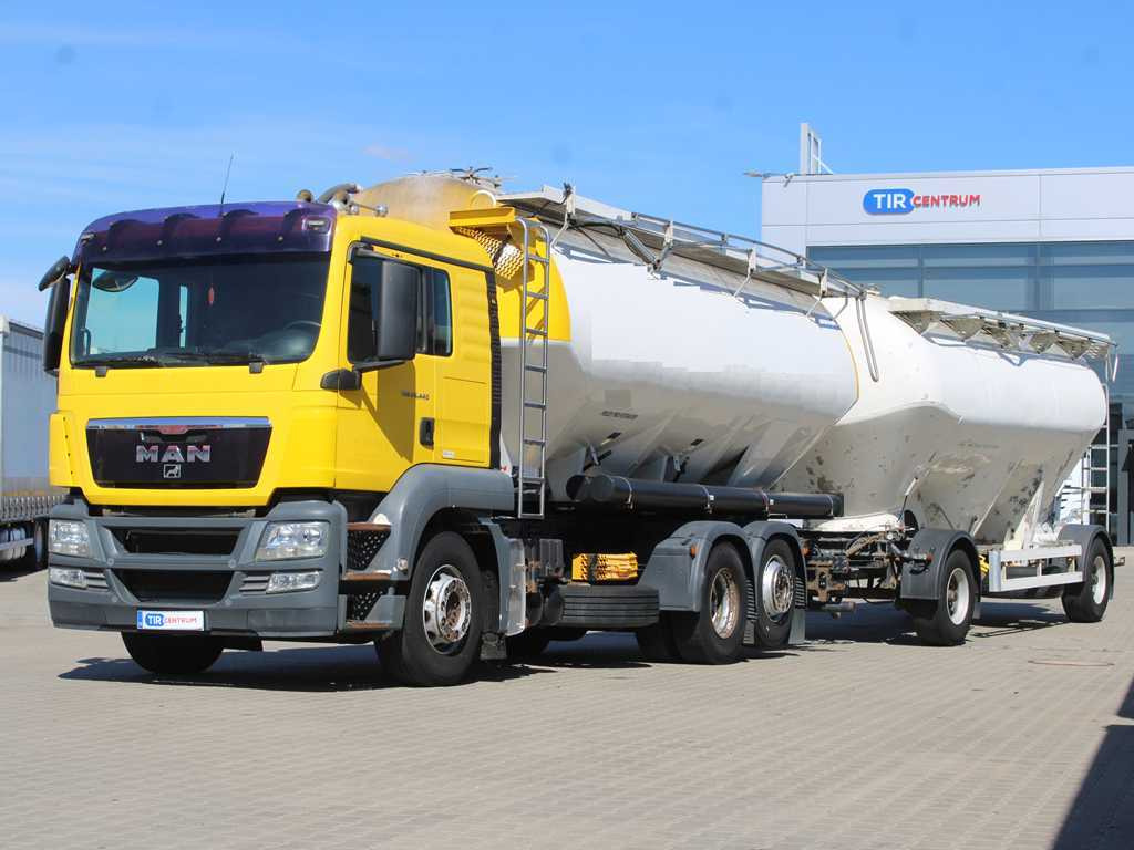 MAN TGA 26.440, 6x2, EURO 5, FELDBINDER 30m3, LIFTING AXLE, SILO + SPITZER (2006) - Грузовик-цистерна: фото 1 MAN TGA 26.440, 6x2, EURO 5, FELDBINDER 30m3, LIFTING AXLE, SILO + SPITZER (2006) - Грузовик-цистерна: фото 1