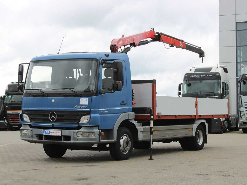 Mercedes-Benz ATEGO 1018, EURO 3, HYDRAULIC ARM FASSI F40A.21 - Грузовик бортовой/ Платформа, Автоманипулятор: фото 1 Mercedes-Benz ATEGO 1018, EURO 3, HYDRAULIC ARM FASSI F40A.21 - Грузовик бортовой/ Платформа, Автоманипулятор: фото 1