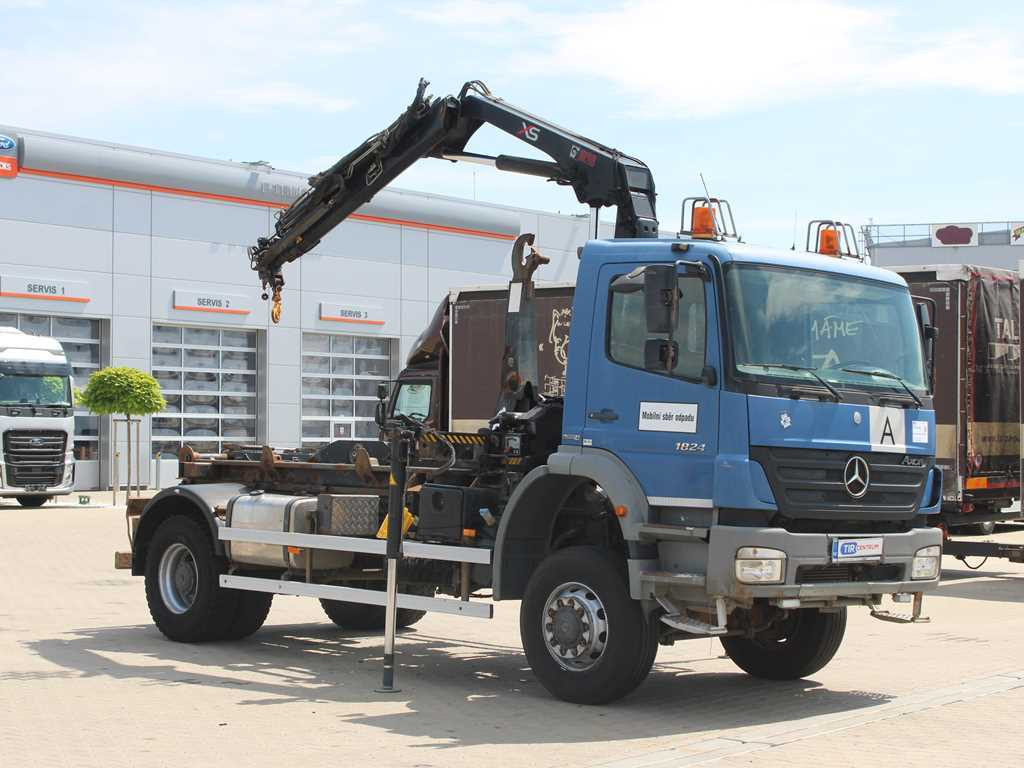 Mercedes-Benz AXOR 1824, HYDRAULIC ARM HIAB 099B-3 DUO, 4x4 - Крюковой мультилифт, Автоманипулятор: фото 3 Mercedes-Benz AXOR 1824, HYDRAULIC ARM HIAB 099B-3 DUO, 4x4 - Крюковой мультилифт, Автоманипулятор: фото 3