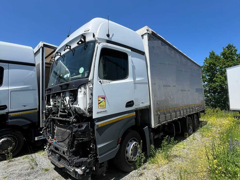 Mercedes-Benz Actros 2542, 6X2 + PANAV TVK18M - Тентованный грузовик: фото 1 Mercedes-Benz Actros 2542, 6X2 + PANAV TVK18M - Тентованный грузовик: фото 1
