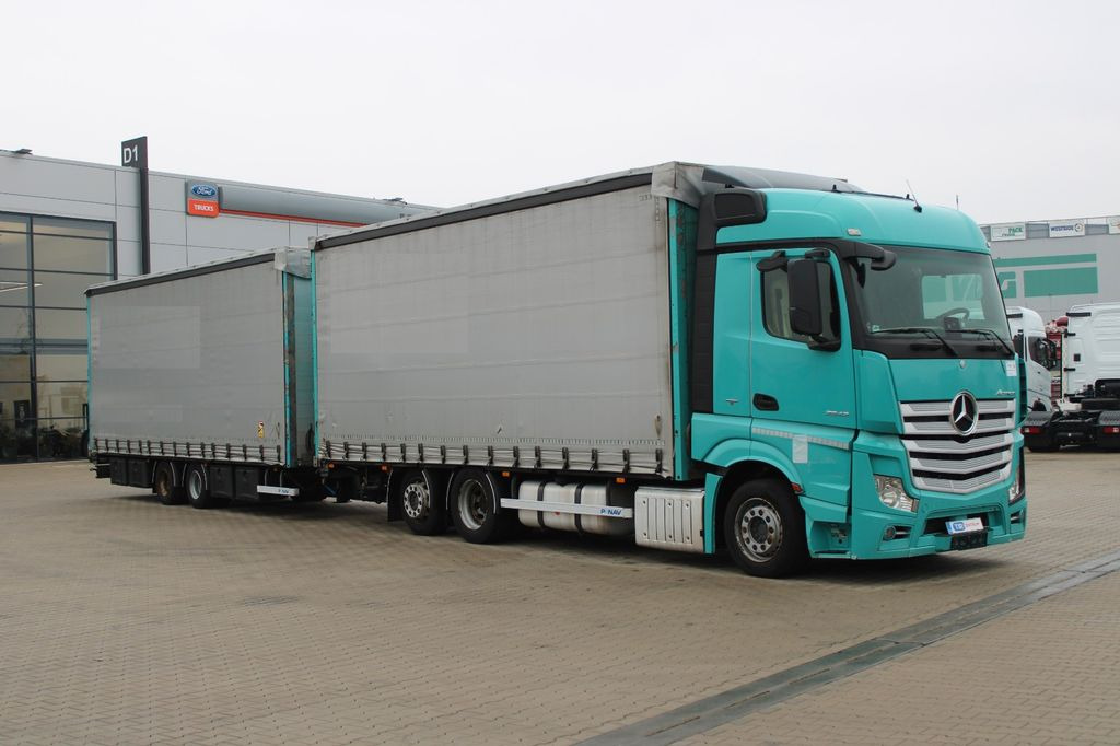 Mercedes-Benz Actros 2542, 6x2,EURO 6 + TRAILER PANAV TV018L - Тентованный грузовик: фото 2 Mercedes-Benz Actros 2542, 6x2,EURO 6 + TRAILER PANAV TV018L - Тентованный грузовик: фото 2