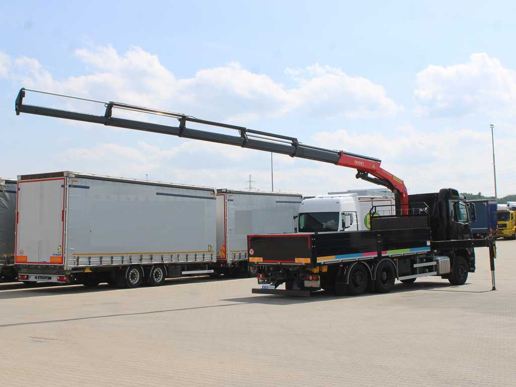 Mercedes-Benz Arocs 2542, 6X2, EURO 6, SIDE PANEL, NAVIGATION, CAMERA, PALFINGER PK 24.001 SLD5 - Грузовик бортовой/ Платформа, Автоманипулятор: фото 4 Mercedes-Benz Arocs 2542, 6X2, EURO 6, SIDE PANEL, NAVIGATION, CAMERA, PALFINGER PK 24.001 SLD5 - Грузовик бортовой/ Платформа, Автоманипулятор: фото 4