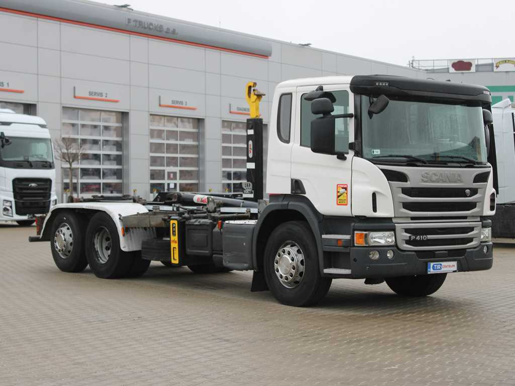 Scania P410, EURO 6, 6X2, CONTAINER HOOK CARRIER, LIFTING AXLE - Крюковой мультилифт: фото 3 Scania P410, EURO 6, 6X2, CONTAINER HOOK CARRIER, LIFTING AXLE - Крюковой мультилифт: фото 3