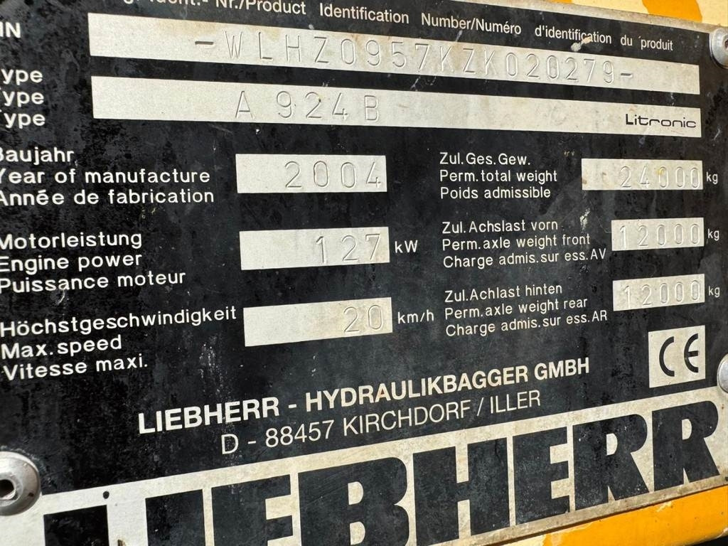 Перегружатель Liebherr A 924 B: фото 11