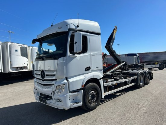 Mercedes-Benz Actros 2545L 6x2 Hyva Abroller, E6 ,Retarder, Lenk-Liftachse, - Крюковой мультилифт: фото 1 Mercedes-Benz Actros 2545L 6x2 Hyva Abroller, E6 ,Retarder, Lenk-Liftachse, - Крюковой мультилифт: фото 1