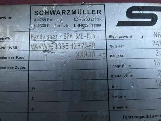 Тентованный полуприцеп Schwarzmüller ,Fahrzeugtransporter, Mulde + Hubdach,   Edscha-Verdeck, Auffahrtsrampen: фото 11