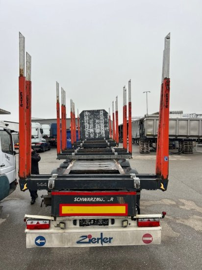 Schwarzmüller Holzauflieger 10 Rungenpaare SAF Achsen, Liftachse - Полуприцеп лесовоз: фото 5 Schwarzmüller Holzauflieger 10 Rungenpaare SAF Achsen, Liftachse - Полуприцеп лесовоз: фото 5